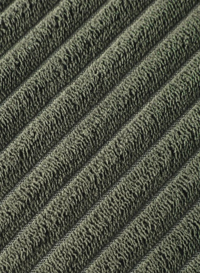 Fancy Homi طقم غطاءي وسادة زينة من فانسي هومي، لون أخضر زيتوني، مقاس 16×16 بوصة، مزينين بكرات صغيرة، مناسبين للأريكة والسرير وغرفة النوم، غطاء وسادة مربع من قماش الكوردروي الناعم، مقاس 40×40 سم، ديكور منزلي ريفي بوهيمي - Image 5